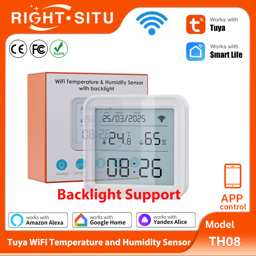 Digital Hygrometer Probe - Tuya Temperatur- und Feuchtigkeitssensor WiFi mit