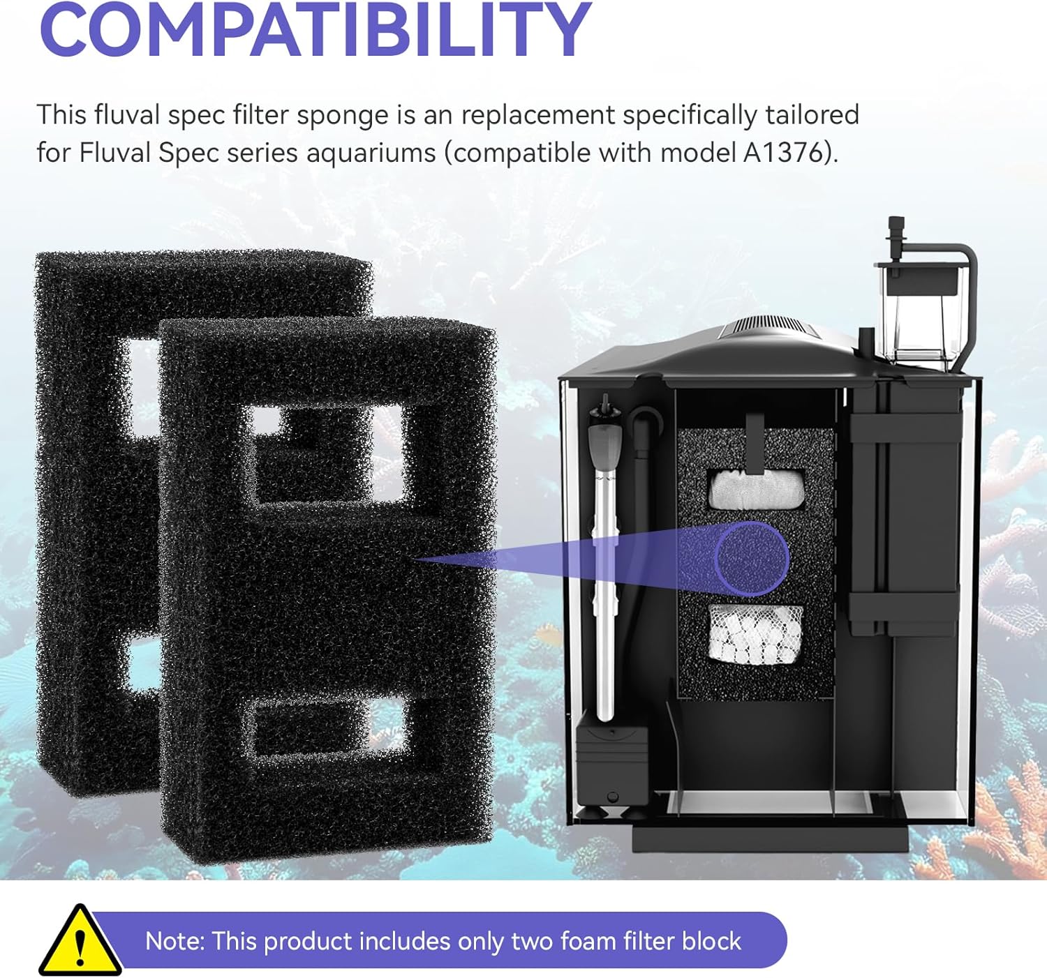 Kompatibler Schaumfilterblock  – Fluval Aquarium Spec Bewertung und Preis
